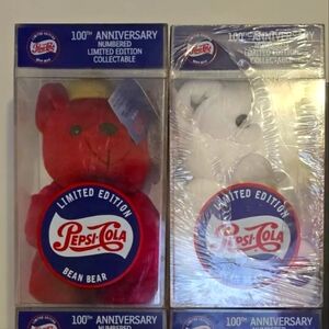 Pepsi 100th Anniversary Limited Edition Bear Collectible (Set of 4)